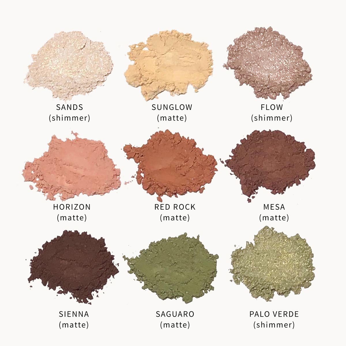 Principle Beauty Zero Waste Makeup Eye Shadow Colors